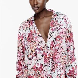 ZARA Floral Blouse
